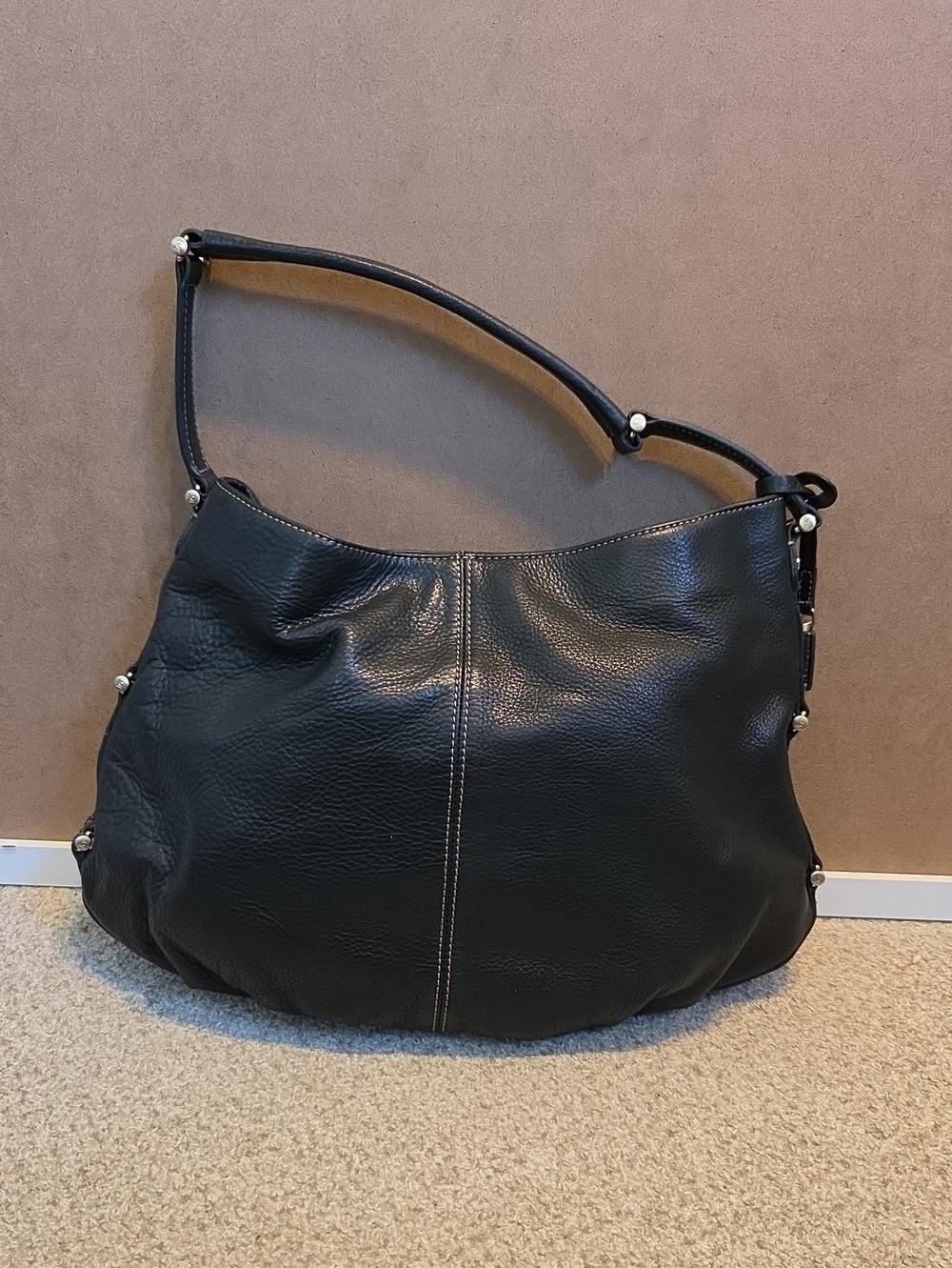 Liz Claiborne NYC Leather Hobo in Black